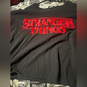 Stranger Things Black and Red T-Shirt